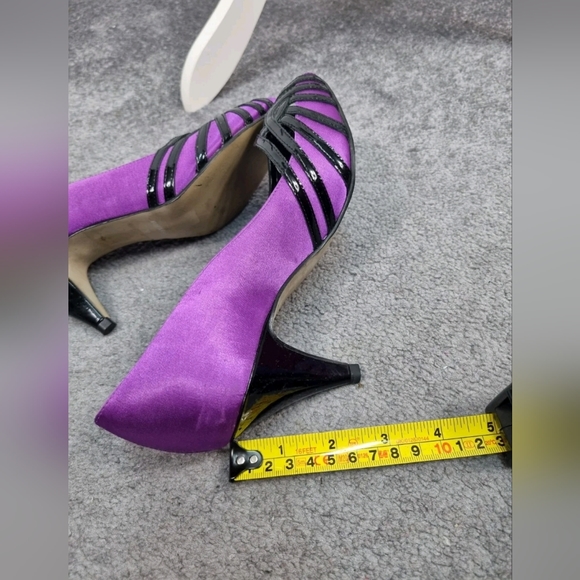 Monsoon uk 4 party shoes stilettos purple heel 2.5" - Picture 4 of 6